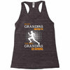 the best grandpas go running Racerback Tank