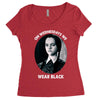 on wednesdays we wear black Women's Triblend Scoop T-shirt