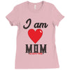 love mom Ladies Fitted T-Shirt