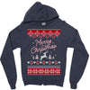 merry christmas ugly christmas sweater Zipper Hoodie