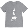 duck duck moose funny V-Neck Tee