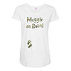 Muggle On Board Army Maternity Scoop Neck T-shirt