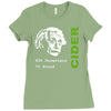albert einstein theory of 7% proof geeky science cider scrumpy drinkin Ladies Fitted T-Shirt