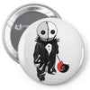 creepy doll trick or treat Pin-back button