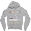 santa sagittarius christmas ugly t shirts Zipper Hoodie