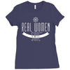 real women sail Ladies Fitted T-Shirt