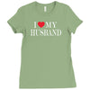 i love my husband Ladies Fitted T-Shirt
