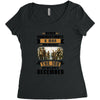 Never Underestimate A Man Who Watches The 100 And Was Born in December Women's Triblend Scoop T-shirt