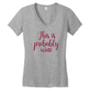 this is probably wine Women's V-Neck T-Shirt