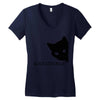 black cats rule Women's V-Neck T-Shirt
