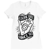 cootie shot (black) Ladies Fitted T-Shirt
