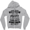 Super Cool Poppy Of A Freaking Awesome Granddaughter Zipper Hoodie
