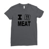 i eat meat Ladies Fitted T-Shirt