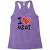 i love meat Racerback Tank