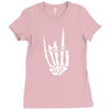 skeleton hand Ladies Fitted T-Shirt