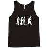 evolution of cricket white silhouette Tank Top
