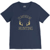 i'd rather be hunting deer antlers ammo hunt gear merica cool V-Neck Tee