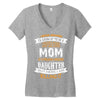 Super Cool Mom Of A Freaking Awesome Granddaughter Women's V-Neck T-Shirt