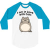 i am in love with cats 3/4 Sleeve Shirt