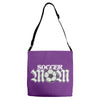 soccer mom rhinestone Adjustable Strap Totes