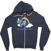 real unicorns have curves Zipper Hoodie