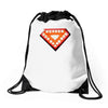 nwt iron man classic heart core glow in dark marvel Drawstring Bags