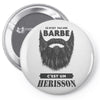 Herisson Beard Pin-back button