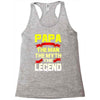 papa the man the myth the legend 2 Racerback Tank