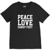 peace. love. sandy feet. V-Neck Tee