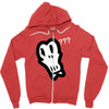 bad skull Zipper Hoodie