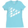 sheldon dreieck big bang theory triforce illusion 3d nerd fun usa Ladies Fitted T-Shirt