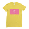 Too Pure To Be Pink Ladies Fitted T-Shirt