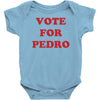 vote for pedro film retro napoleon classic sticker transfer iron on Baby Onesie