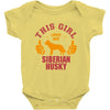 This Girl Loves Siberian Husky Baby Onesie