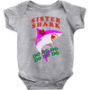 Sister Shark -Shark Do Do Do Baby Bodysuit