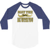 funny black mustache may the stache be with you 3/4 Sleeve Shirt