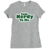 talk nerdy to me Ladies Fitted T-Shirt