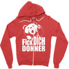 ted fick dich donner Zipper Hoodie