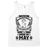 Never Underestimate Dog Rescuer Who Was Born May Tank Top