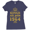 kings are born in 1964 Ladies Fitted T-Shirt
