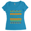 halloween ugly sweater tn featured Women's Triblend Scoop T-shirt