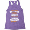Super Cool Granddaughter Of A Freaking Awesome Grandpa Racerback Tank