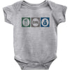 eat sleep money Baby Bodysuit