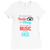 THE SONGS ON THE RADIO Ladies Fitted T-Shirt