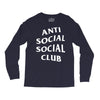 anti social social club White logo Long Sleeve Shirts