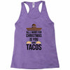 i love you and tacos. Racerback Tank