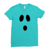 boo face Ladies Fitted T-Shirt