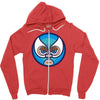 lucha libre   blue Zipper Hoodie