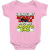mommy's looks daddy's gas Baby Onesie