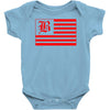 b red Baby Onesie
